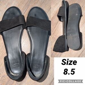 a new day Women's Black Slide Sandals